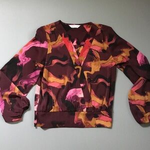 Nine West Abstract Blouse Top